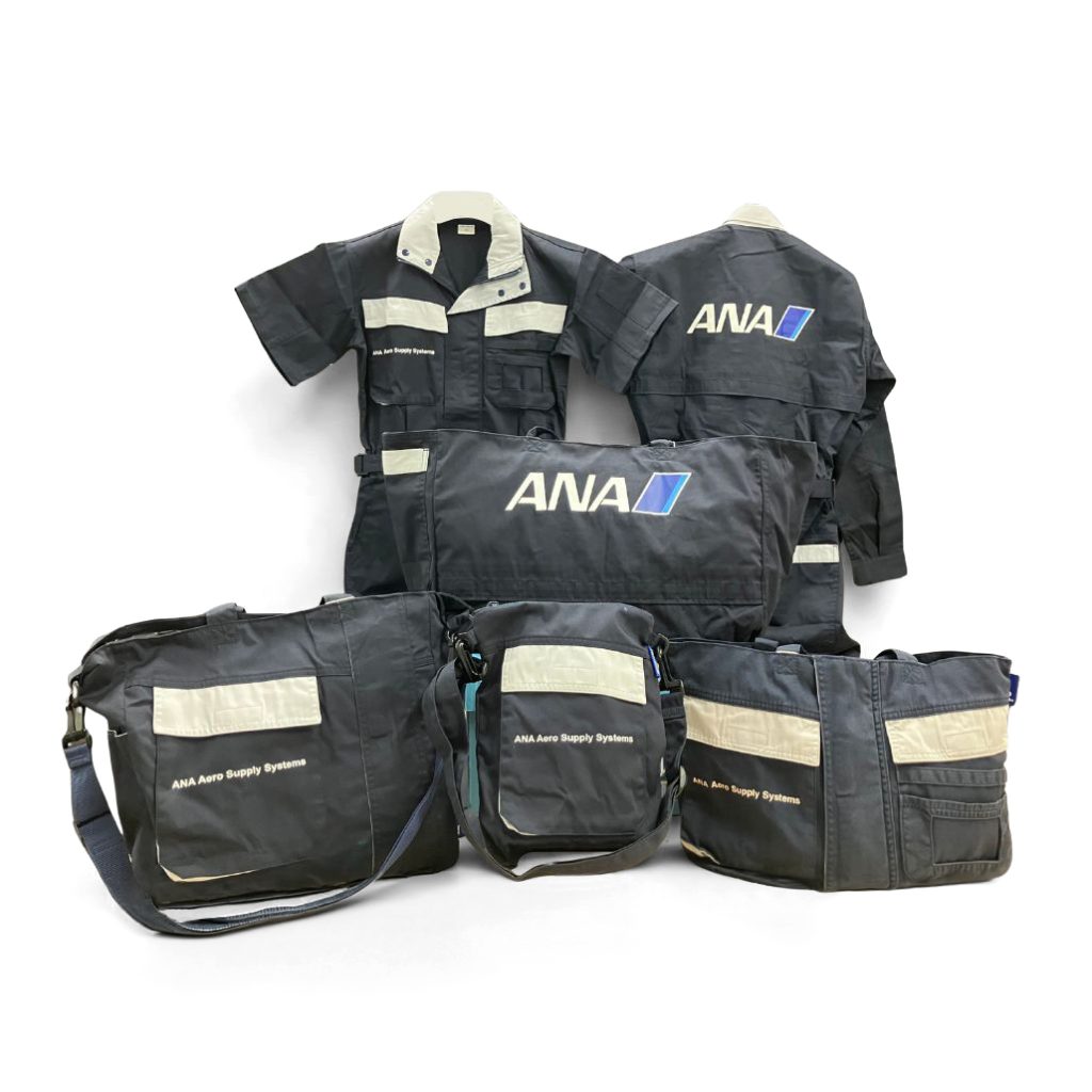 ANA アップサイクルプロジェクト トートバッグ ANA整備士の作業着を再 
